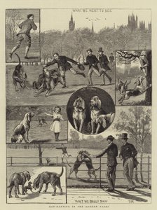ロンドンの公園での人間狩り 作： Percy Macquoid